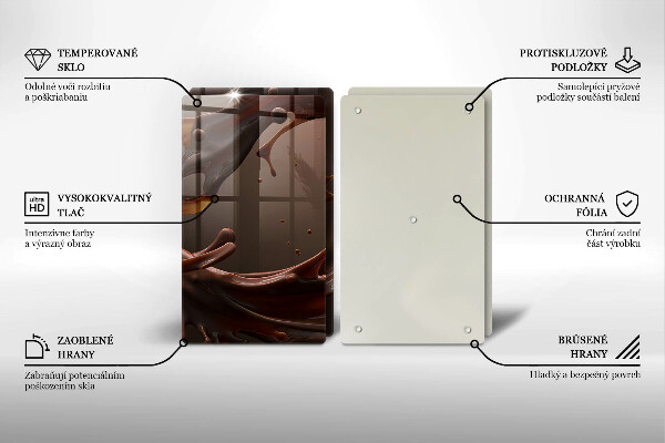 Skydd för spis Flytande choklad