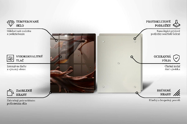 Skydd för spis Flytande choklad