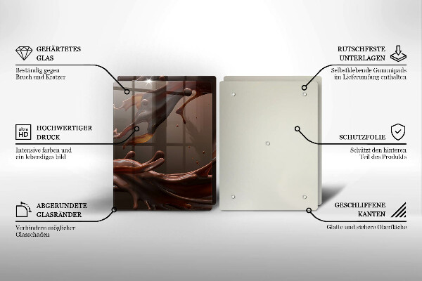 Skydd för spis Flytande choklad