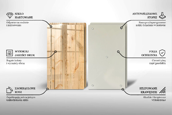 Skydd för spis Ömtåliga träskivor