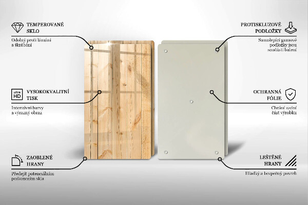 Skydd för spis Ömtåliga träskivor