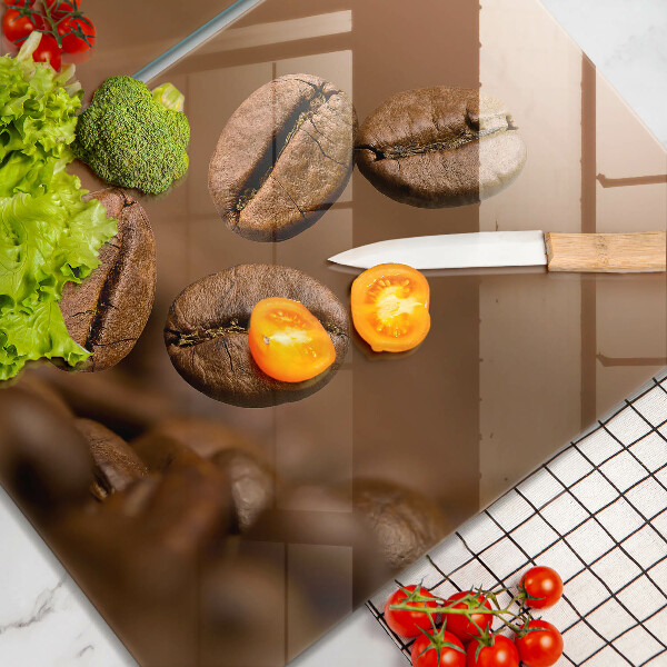 Skyddsplatta för spis Kaffebönor