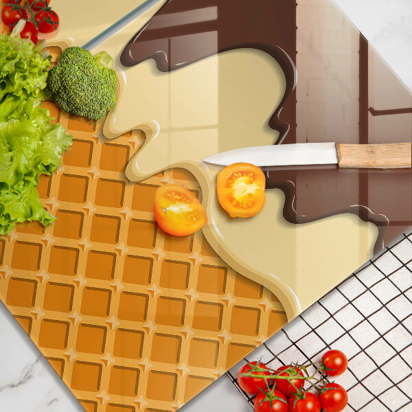 Skyddsplatta för spis Glasstrut illustration