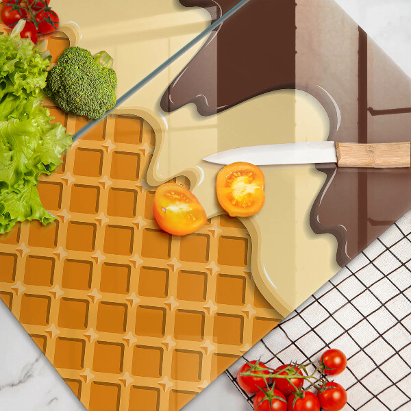 Skyddsplatta för spis Glasstrut illustration