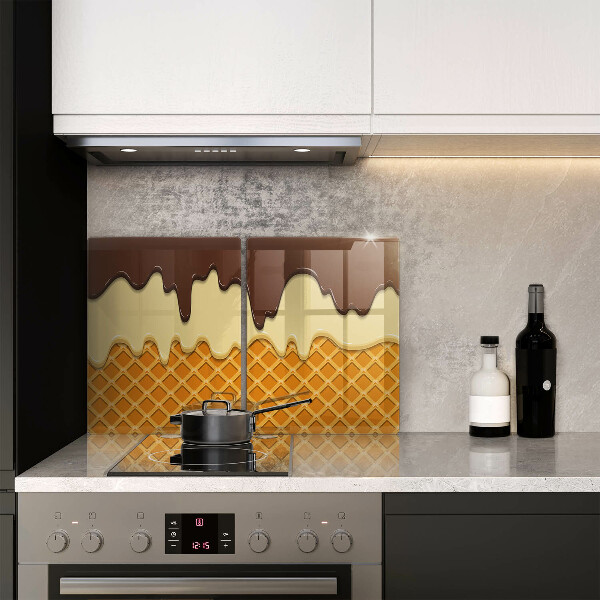 Skyddsplatta för spis Glasstrut illustration