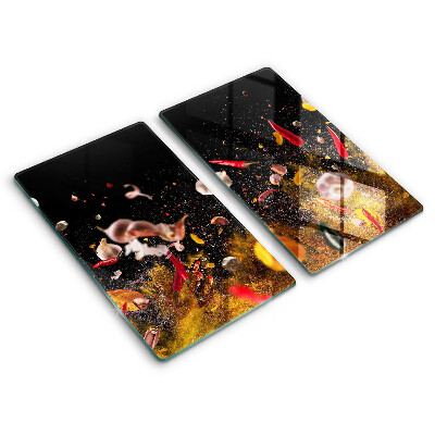 Skyddsplatta för spis Heta kryddor