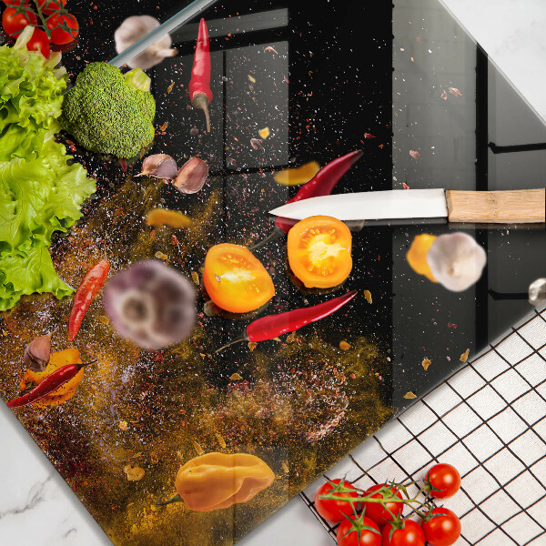 Skyddsplatta för spis Heta kryddor