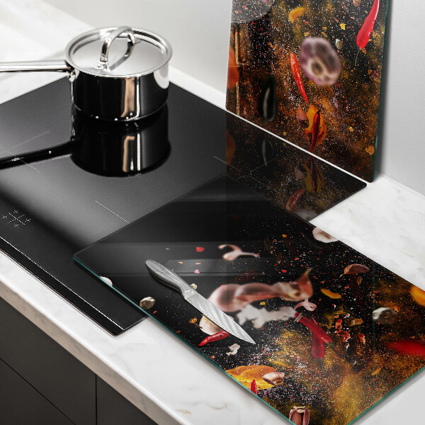 Skyddsplatta för spis Heta kryddor