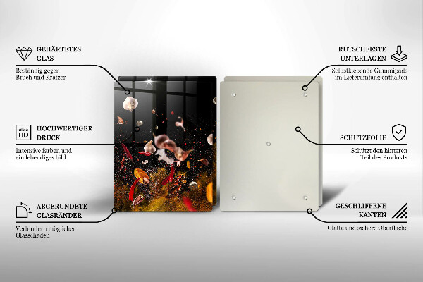 Skyddsplatta för spis Heta kryddor