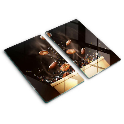 Skyddsplatta för spis Heta kaffebönor