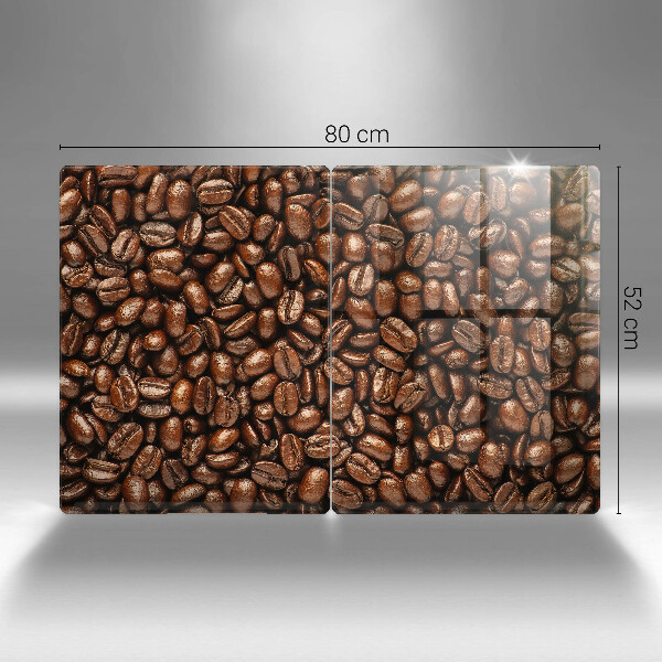 Skyddsplatta för spis Kaffebönor