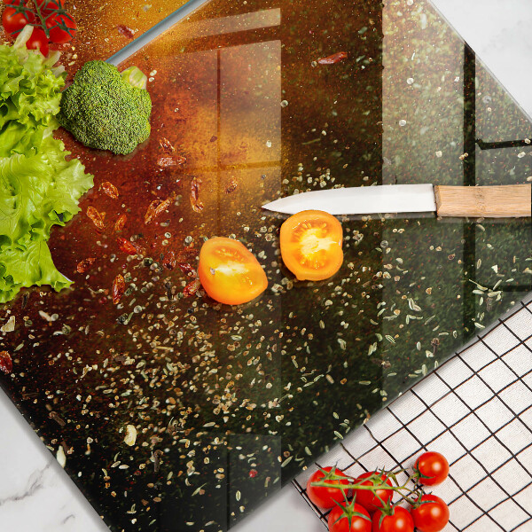 Skyddsplatta för spis Färgglada kryddor