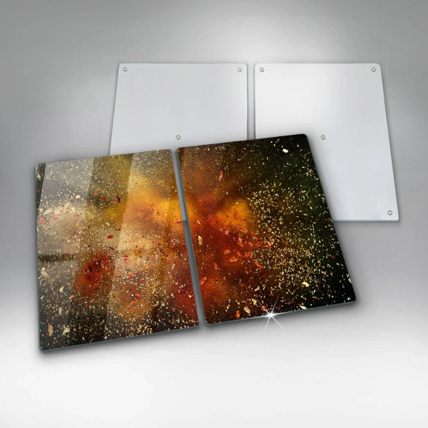 Skyddsplatta för spis Färgglada kryddor