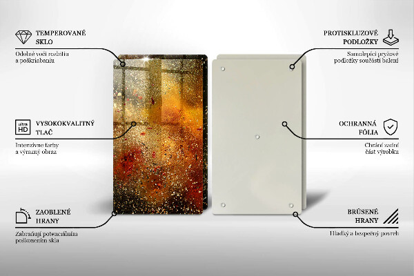 Skyddsplatta för spis Färgglada kryddor