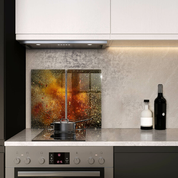 Skyddsplatta för spis Färgglada kryddor