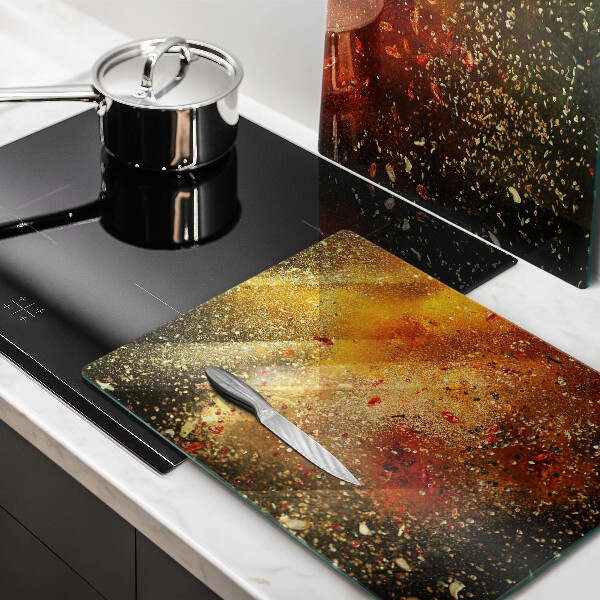Skyddsplatta för spis Färgglada kryddor