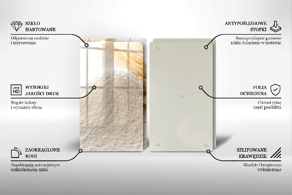 Skyddsplatta för spis Mjöl och ax av säd