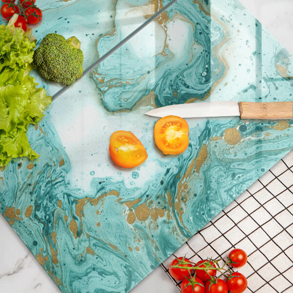 Skydd för spis Blå abstraktion