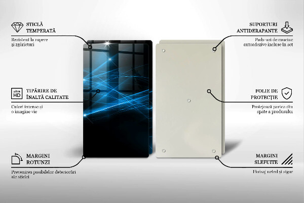 Kokkärlskydd Abstrakt blå rök