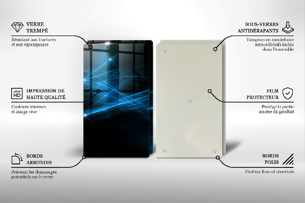 Kokkärlskydd Abstrakt blå rök