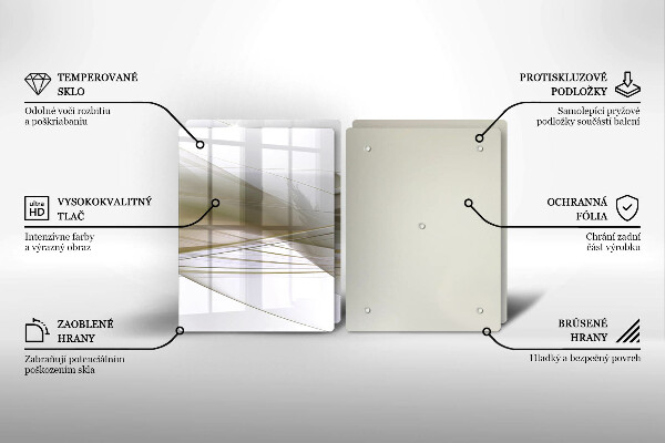 Glashällskydd Abstrakta linjer design