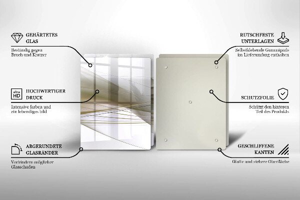 Glashällskydd Abstrakta linjer design