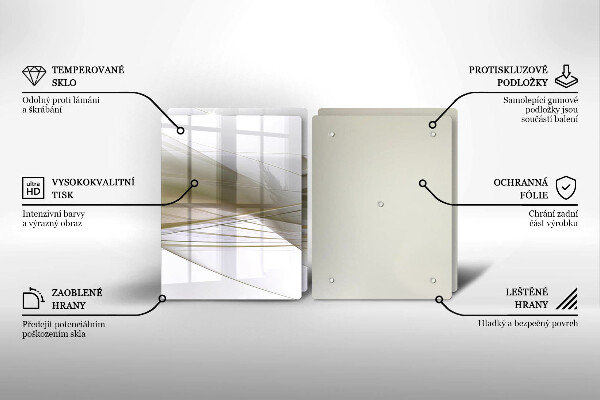 Glashällskydd Abstrakta linjer design