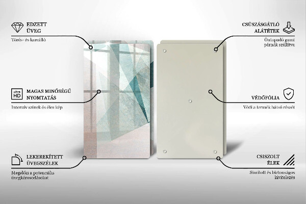 Kokkärlskydd Skarp abstraktion