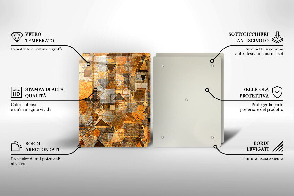 Kokkärlskydd Geometriska former mönster