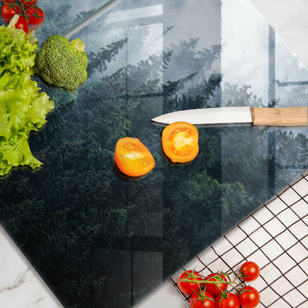 Kokkärlskydd Skogsträd och dimma