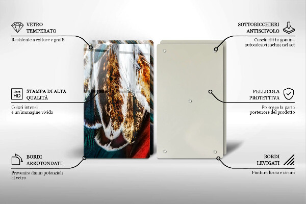 Kokkärlskydd Boho fågelfjädrar