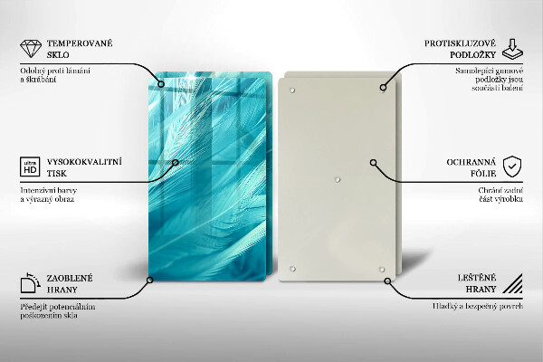 Skydd för induktionsspis Fina fjädrar