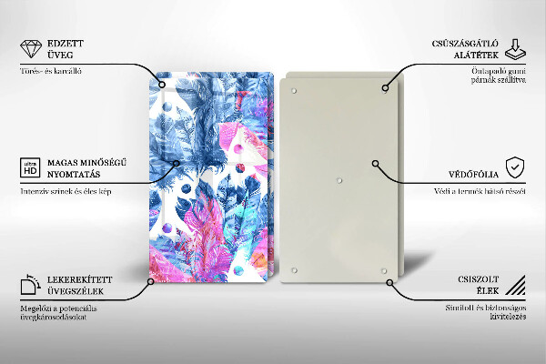 Skydd för spis Boho fjäder illustration