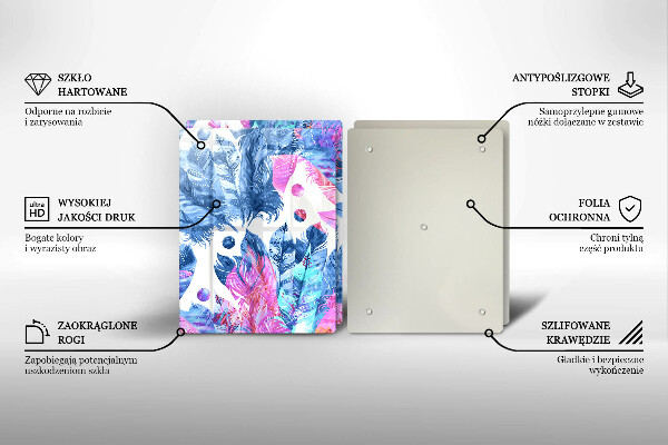 Skydd för spis Boho fjäder illustration