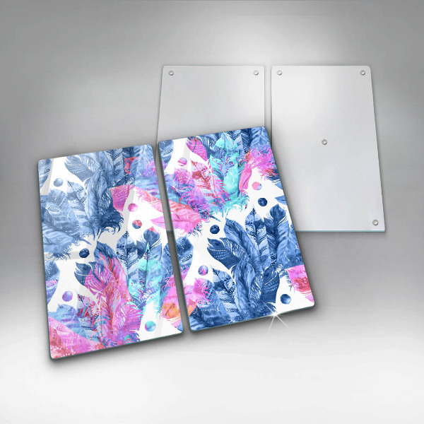 Skydd för spis Boho fjäder illustration