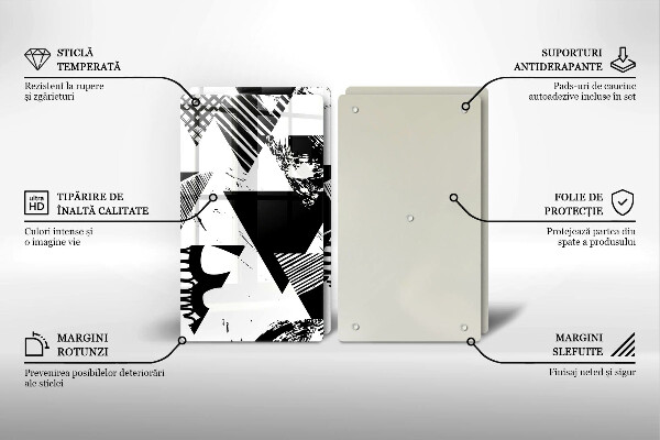 Skydd för spis Geometriska trianglar