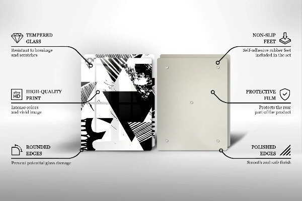 Skydd för spis Geometriska trianglar