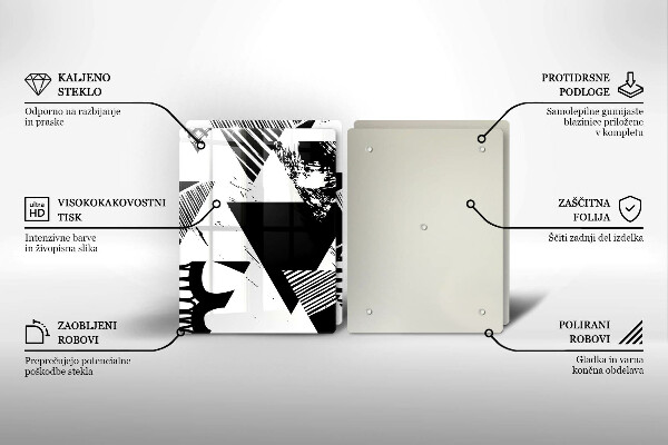 Skydd för spis Geometriska trianglar