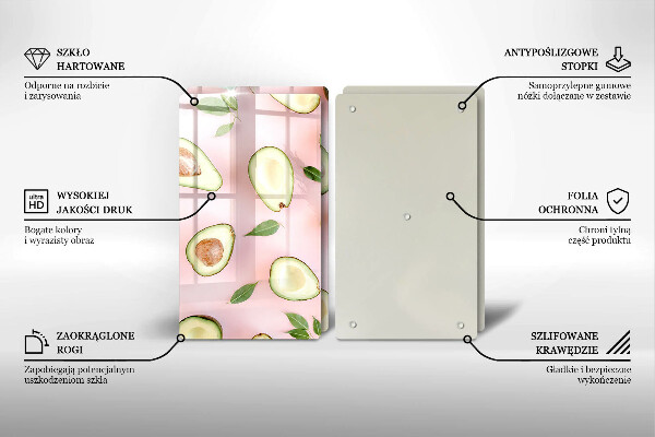 Kokkärlskydd Avokado mönster