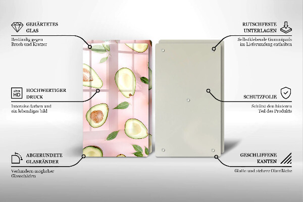 Kokkärlskydd Avokado mönster