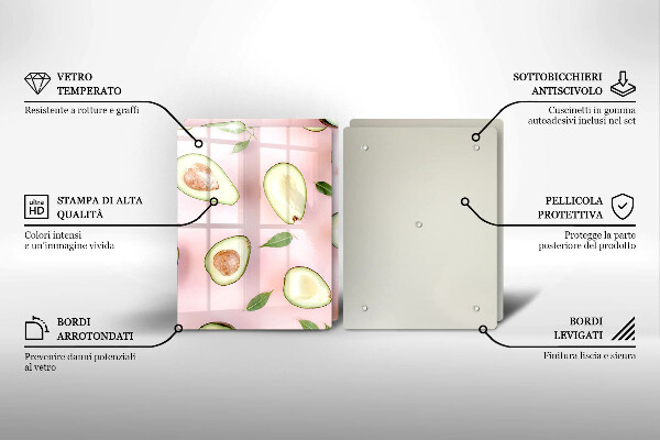 Kokkärlskydd Avokado mönster