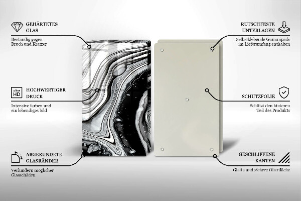 Kokkärlskydd Bläckabstraktion