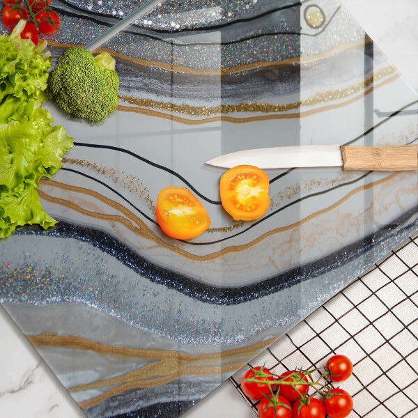 Skydd för induktionsspis sten med guld