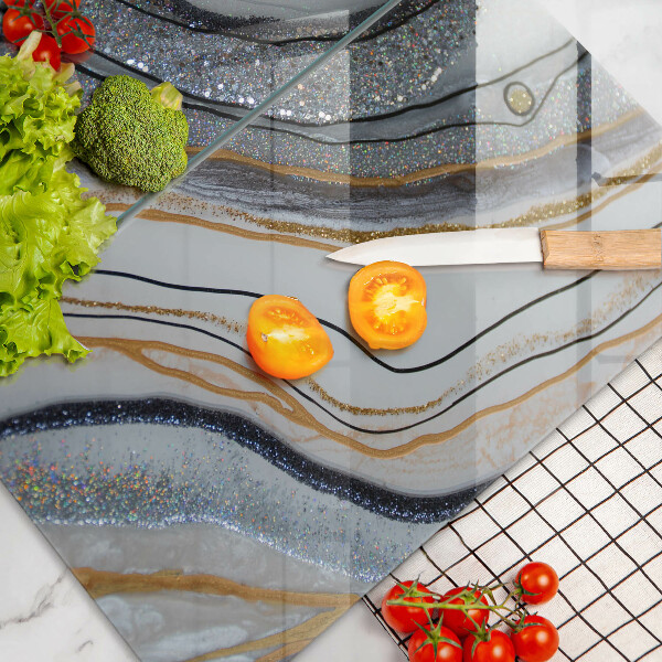 Skydd för induktionsspis sten med guld