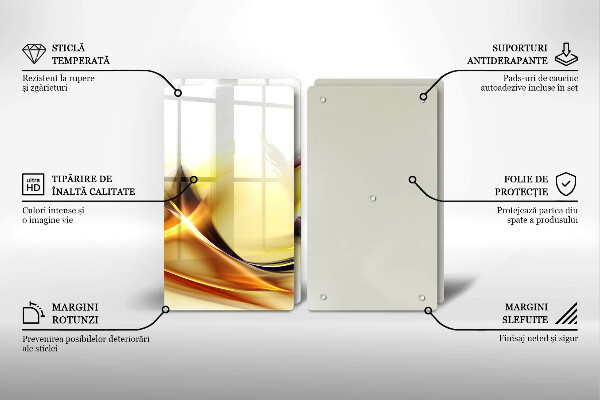 Glashällskydd Abstraktion ljusa linjer