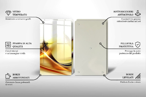 Glashällskydd Abstraktion ljusa linjer