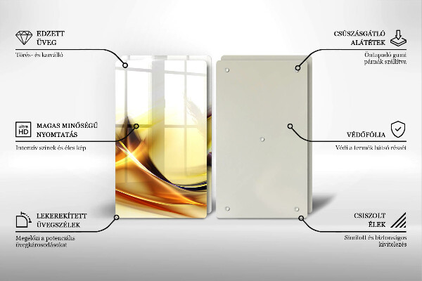 Glashällskydd Abstraktion ljusa linjer