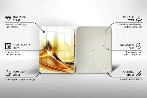 Glashällskydd Abstraktion ljusa linjer