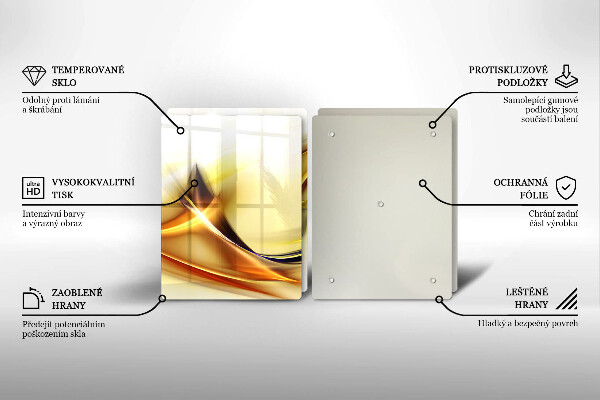 Glashällskydd Abstraktion ljusa linjer