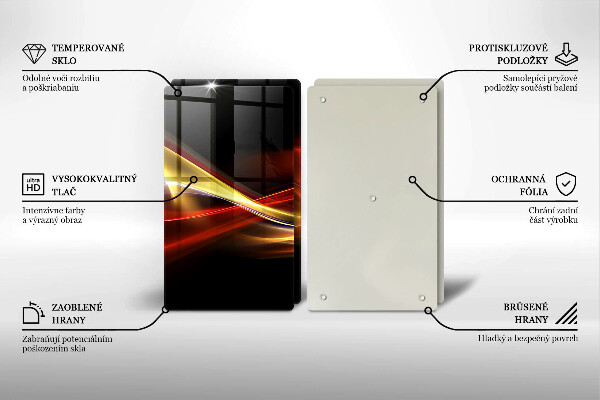 Kokkärlskydd Abstrakt rök och ljus